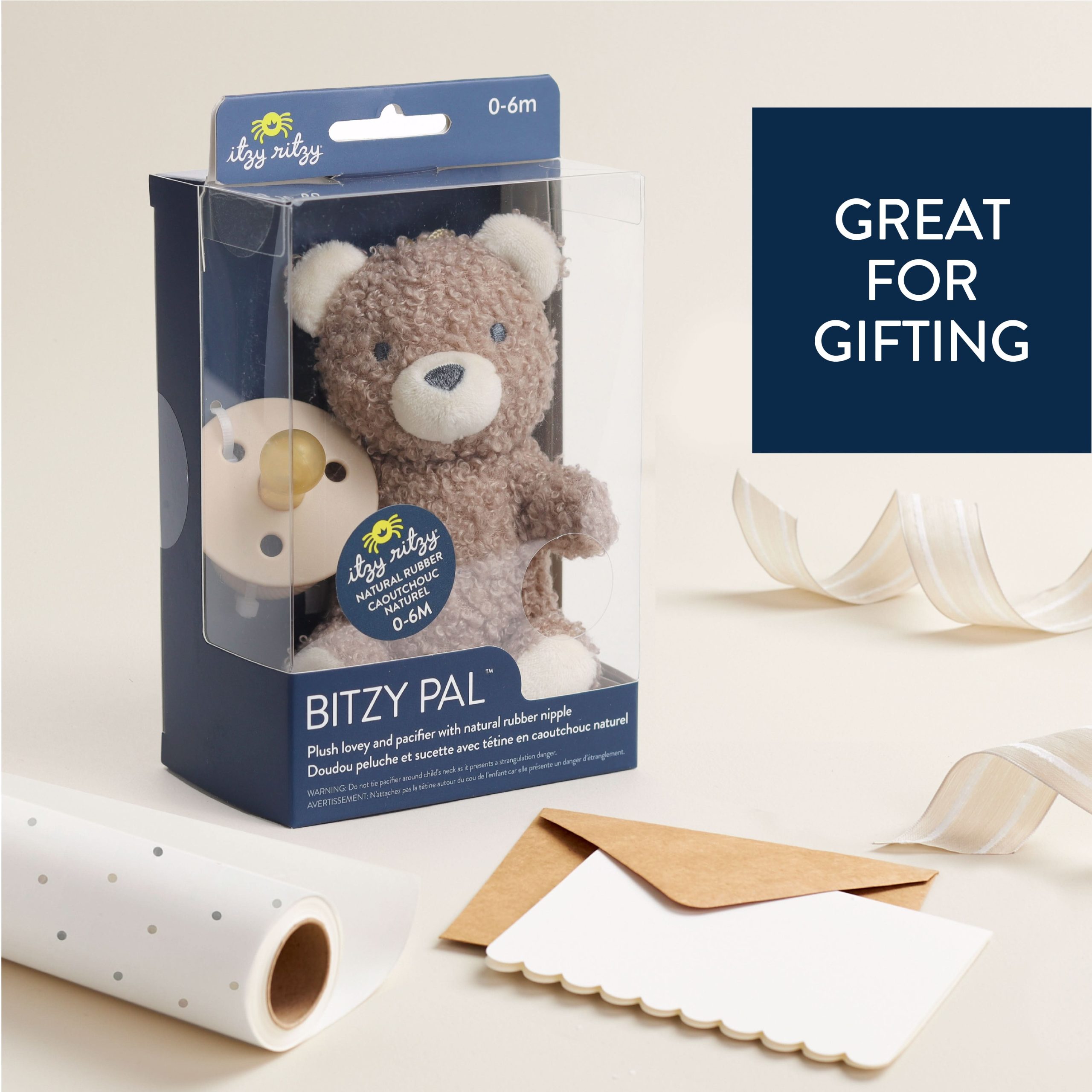 Bitzy Pal™ Natural Rubber Pacifier & Lovey - Image 24